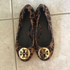 Tory Burch Leopard Print Flats Size 7